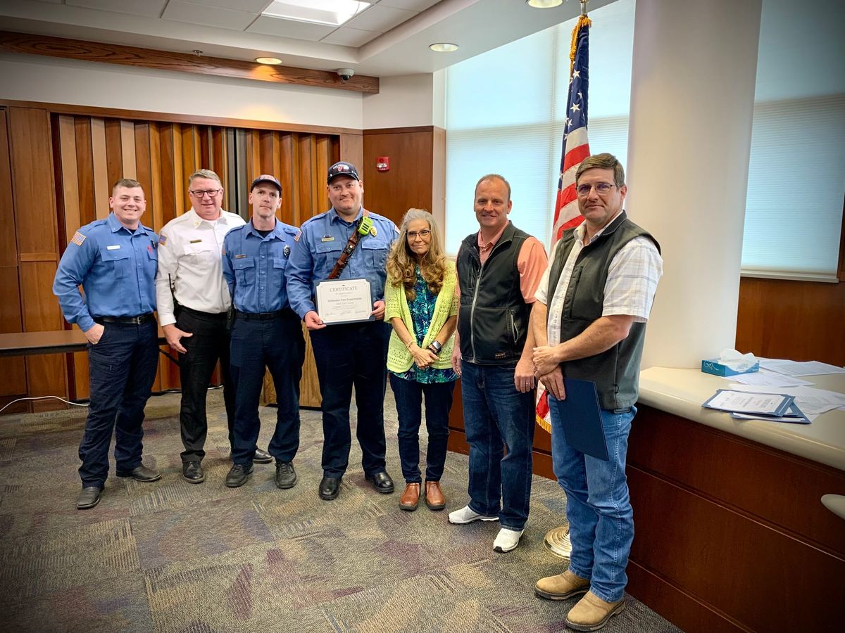 County Honors EMS Workers, Revisits Road Equipment Policies