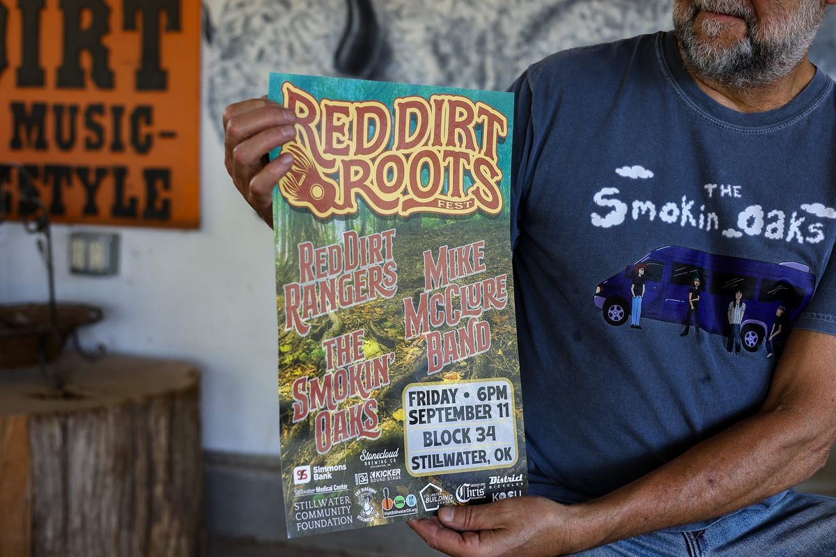 Red Dirt Rangers, Mike McClure Band and The Smokin' Oaks play Block 34 Friday