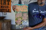 A poster for Red Dirt Roots Fest lists the Red Dirt Rangers, Mike McClure Band and The Smokin' Oaks, with festival details for Friday, Sept. 11, 6 p.m. at Block 34 in Stillwater, Oklahoma.