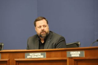 Mayor Will Joyce speaks at the Stillwater City Council meeting on Monday, June 1, 2026, at City Hall in Stillwater.