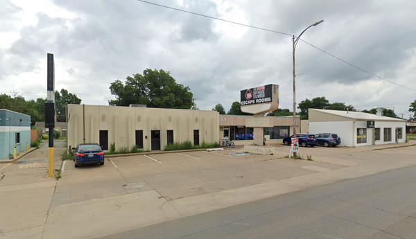 The Google Street View image of the building at 121 S. Main St. shows it was once an escape room business.