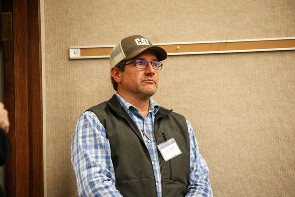 Payne County Commissioner Zach Cavett listens during the Meet Your Legislators event Jan. 29, 2026, in Stillwater.