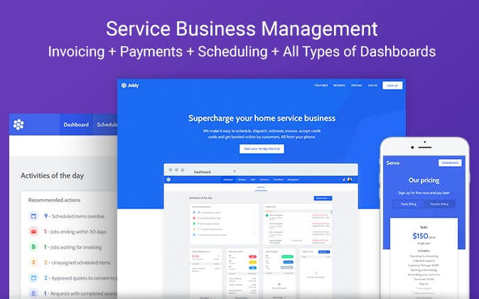 bubble's professional service template- Jobly