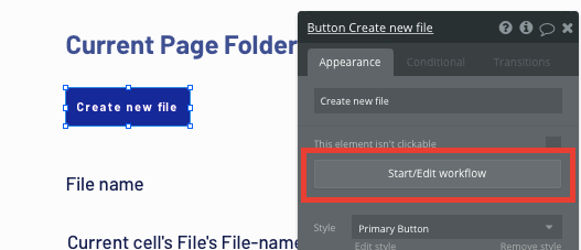 Building a no-code workflow trigger in Bubble