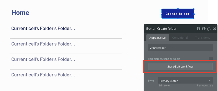 Building a no-code workflow trigger using Bubble