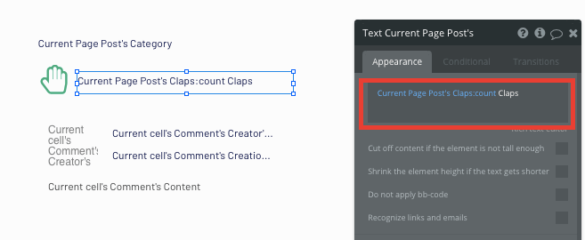 Bubble No Code Medium Clone Clap Count Tutorial