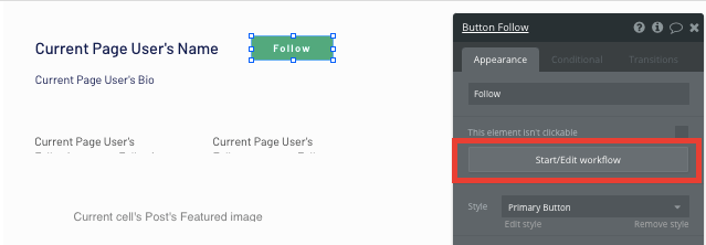 Bubble how to build a Follow button tutorial
