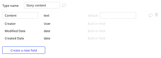 Apple News Aggregator Clone Bubble story content Data Type and Fields