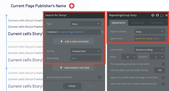 Bubble News Aggregator Publisher Page Content Tutorial