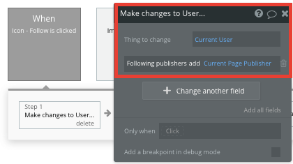 Bubble News Aggregator Publisher Following Workflow Example