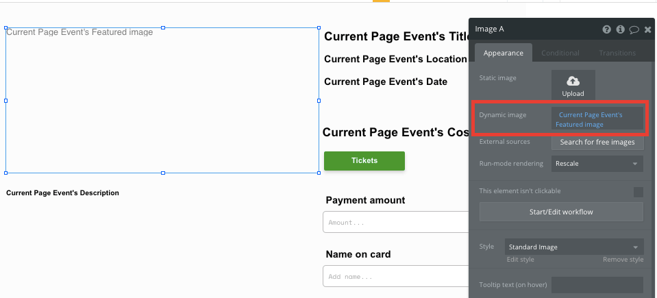 Bubble no code eventbrite clone walkthrough tutorial - event featured image.