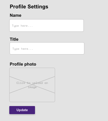 bubble no code slack clone tutorial walkthrough - profile settings.