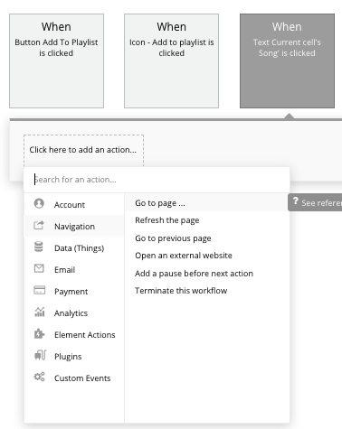 Bubble Workflow Tutorial for No Code Spotify Clone