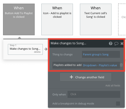 Workflow Tutorial for Bubble music streaming spotify clone