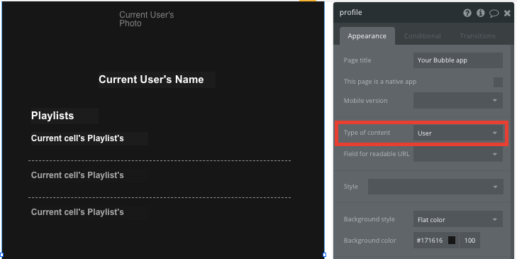 Bubble No Code Spotify Clone Playlist Sample