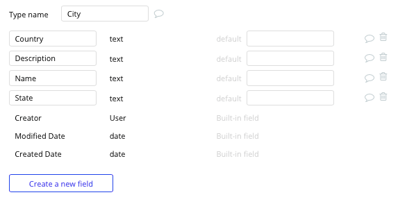 Tripadvisor City database and data fields built with no code