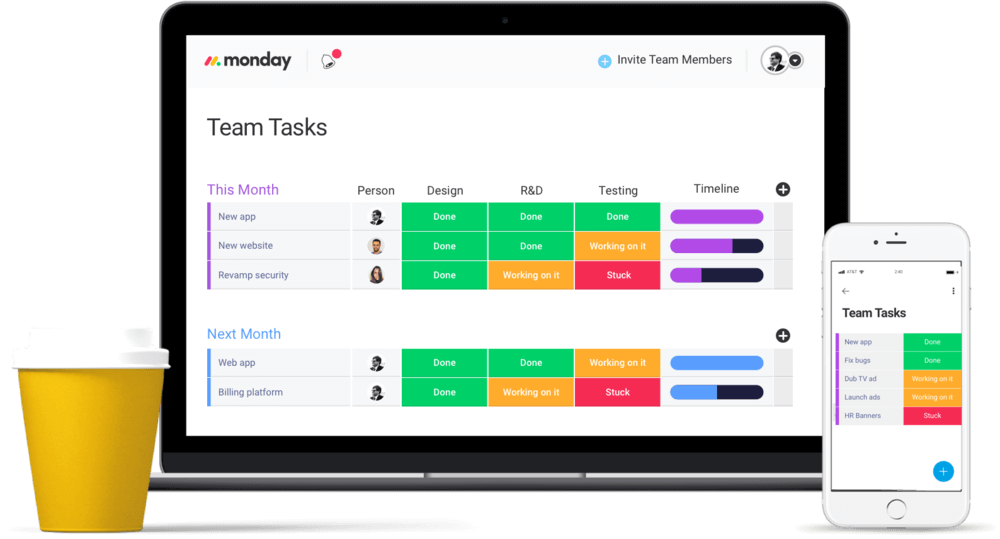 monday.com project and team management platform.