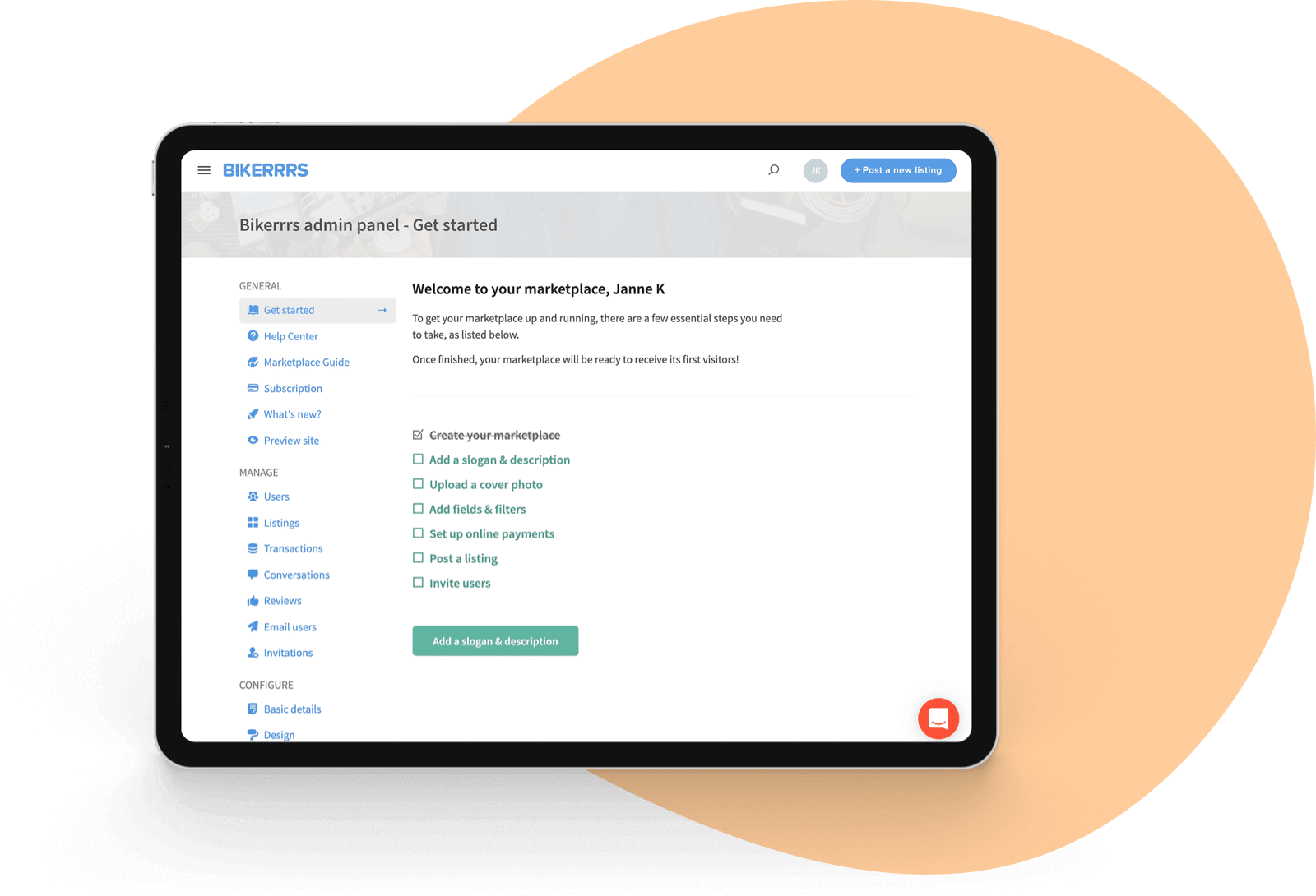 Sharetribe Go Onboarding Bubble Review