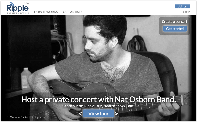 Ripple Concerts website.