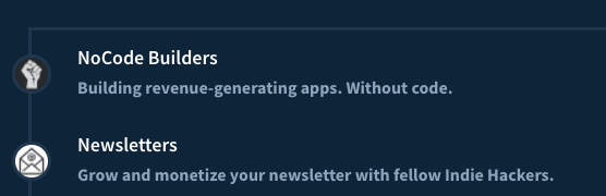 “Groups” page with title, description, and image
