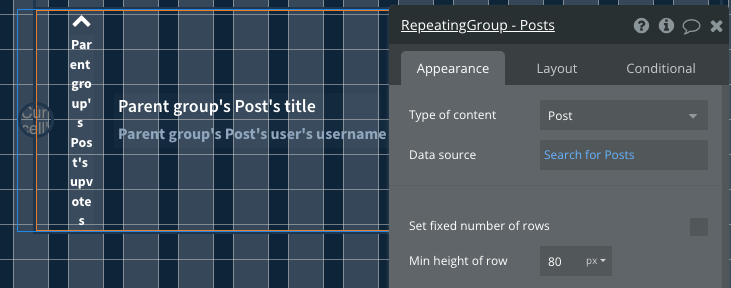 Indie Hackers homepage with repeating group