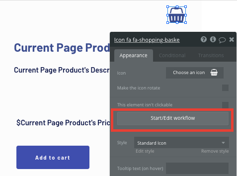 Bubble no-code tool creating a new workflow