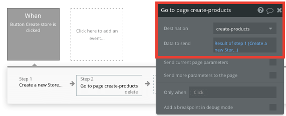 Sending data between pages in Bubble’s no-code editor
