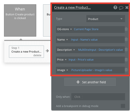 Creating a new Shopify store product
