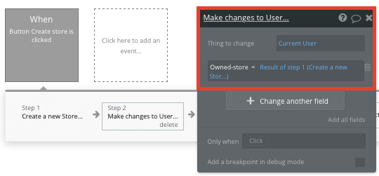 Adding a user as a Shopify store owner in Bubble’s no-code editor