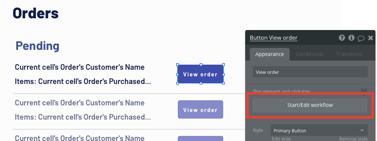 Triggering a Bubble workflow to view a Shopify order