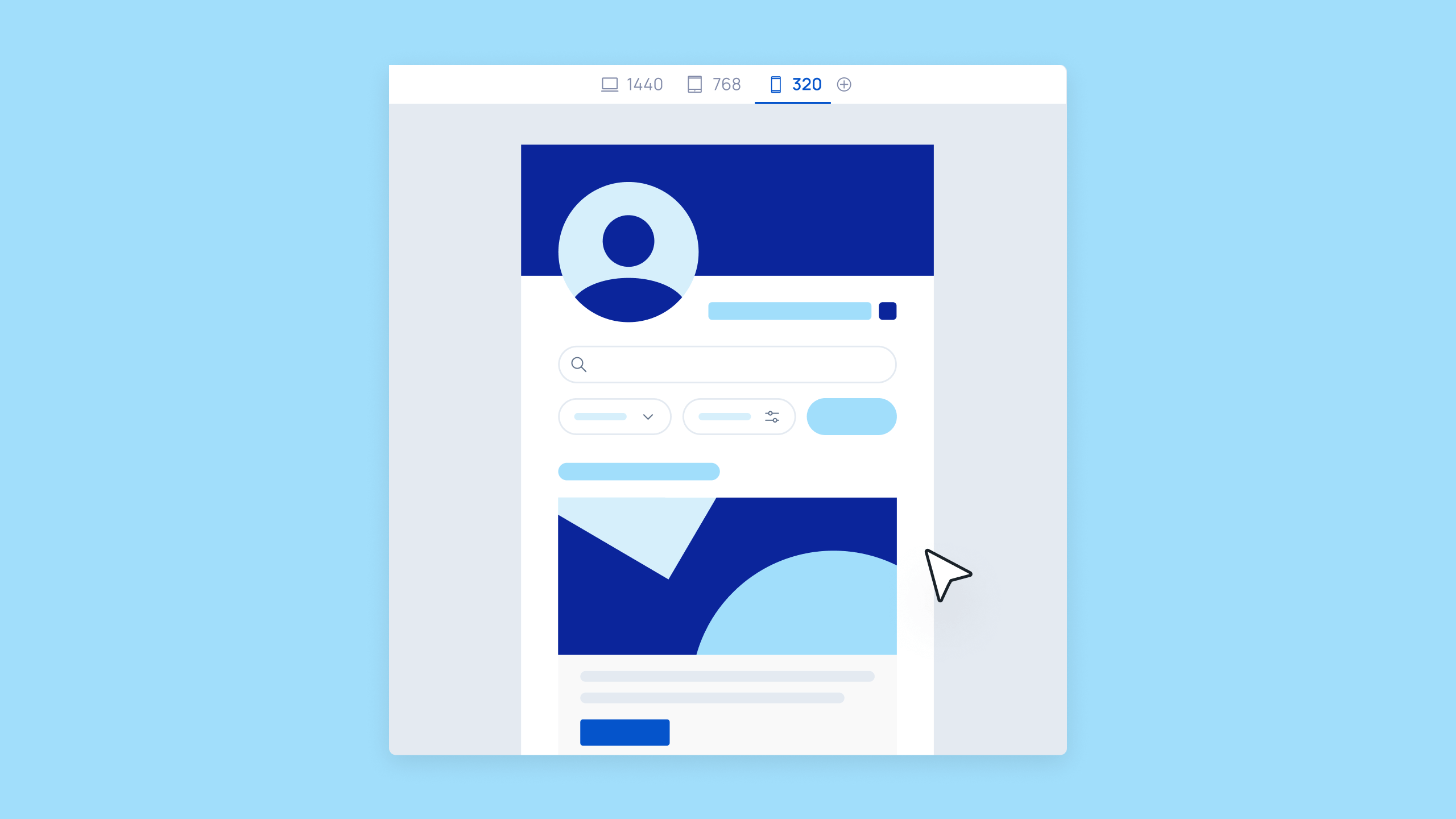 A page of a web app being displayed in mobile view.