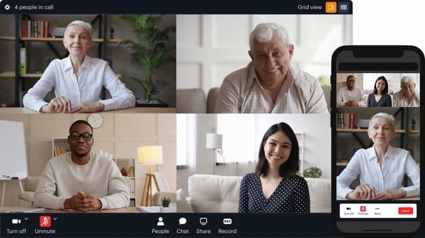 A demo of Daily's webinar capabilities.