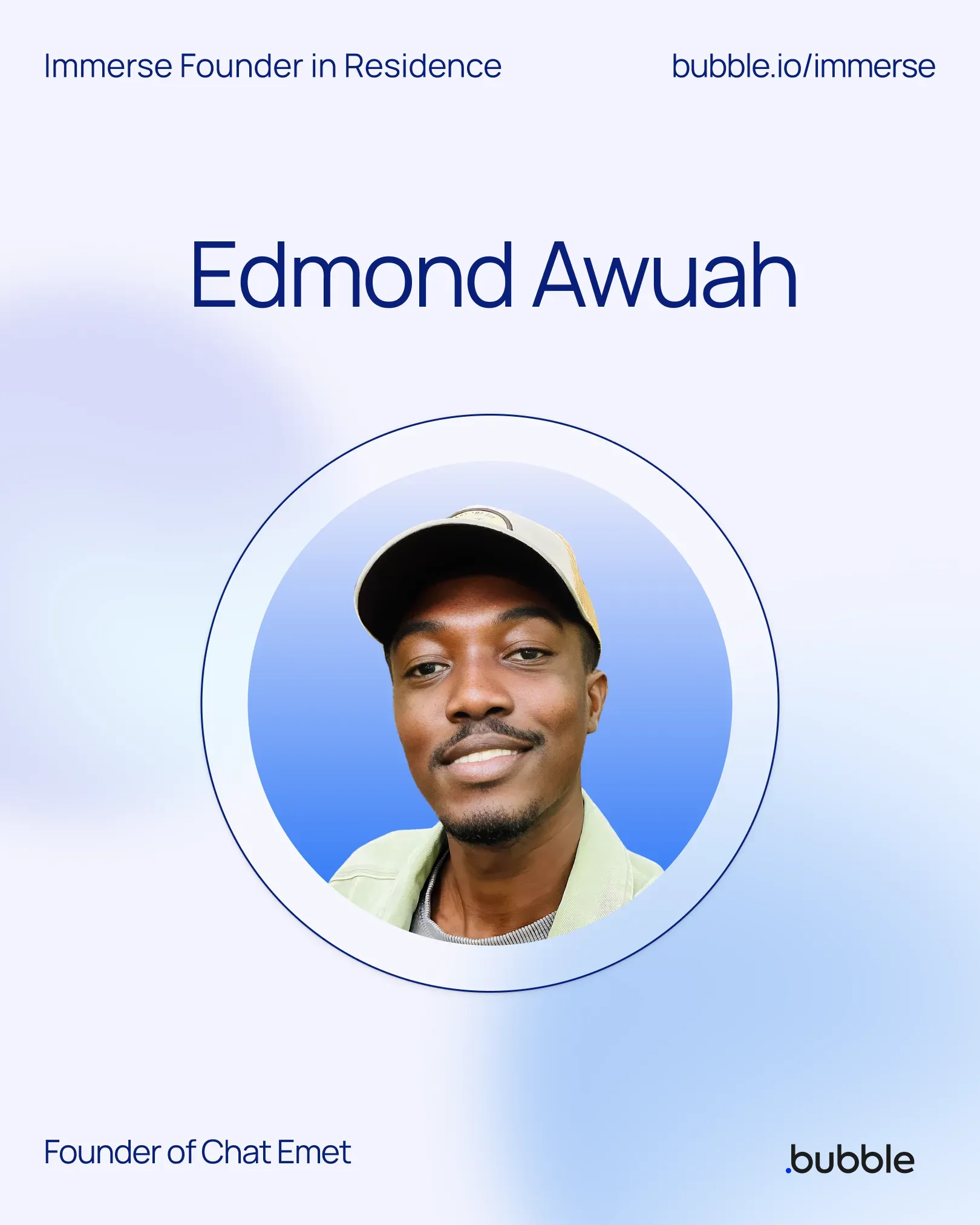Edmond Kofi Awuah, Immerse Founder in Residence