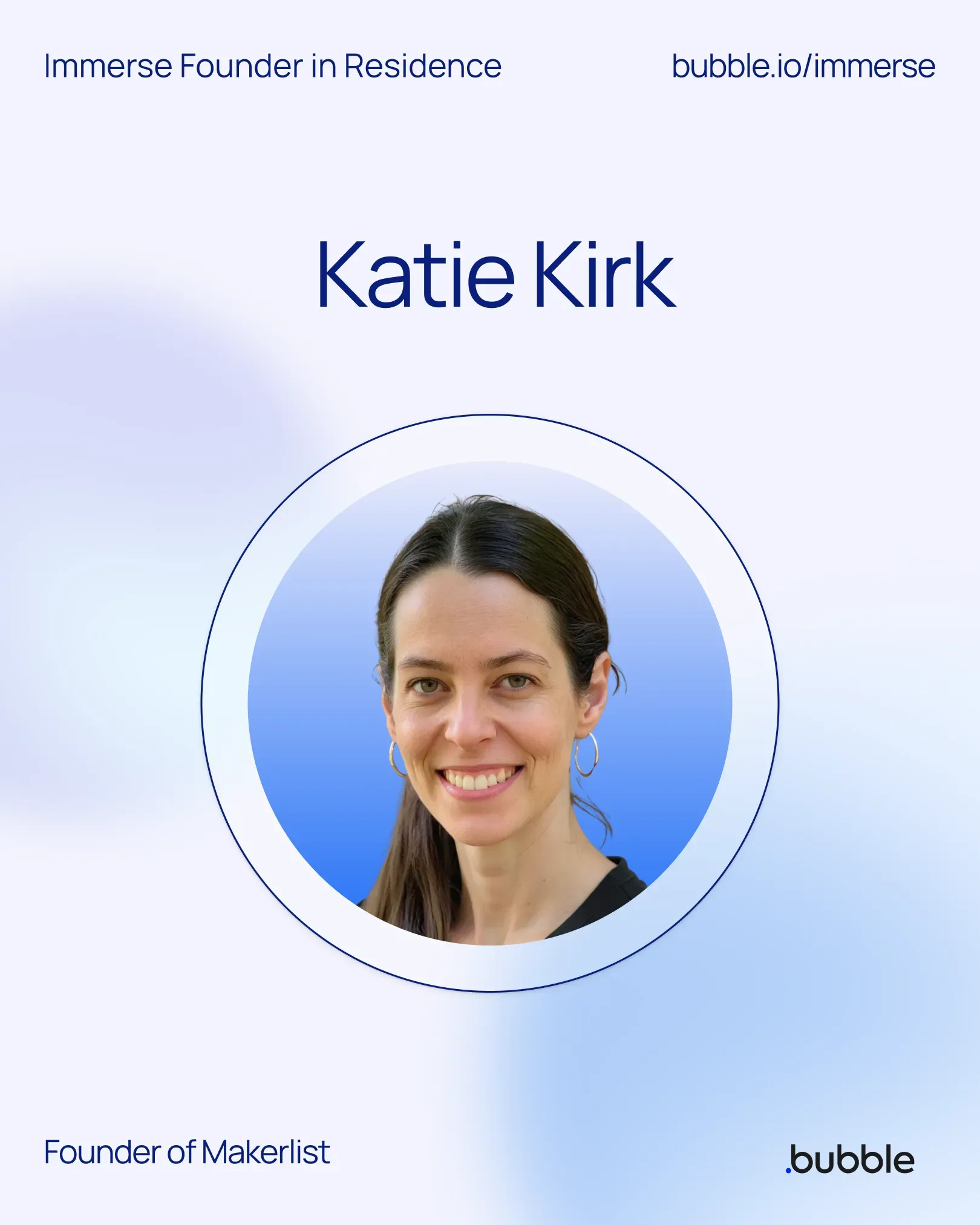 Kathryn Kirk, Immerse Founder in Residence