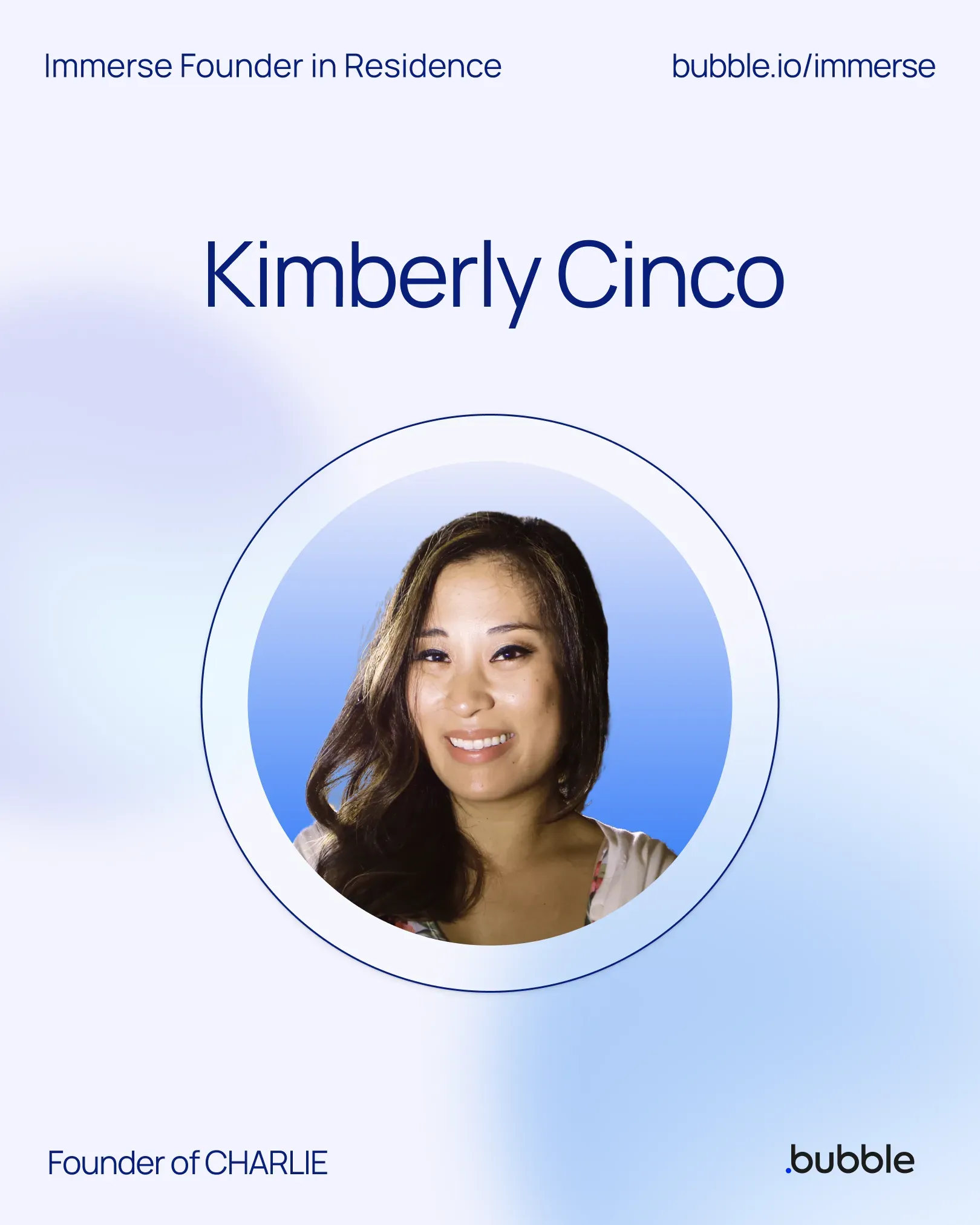 Kimberly Cinco, Immerse Founder in Residence