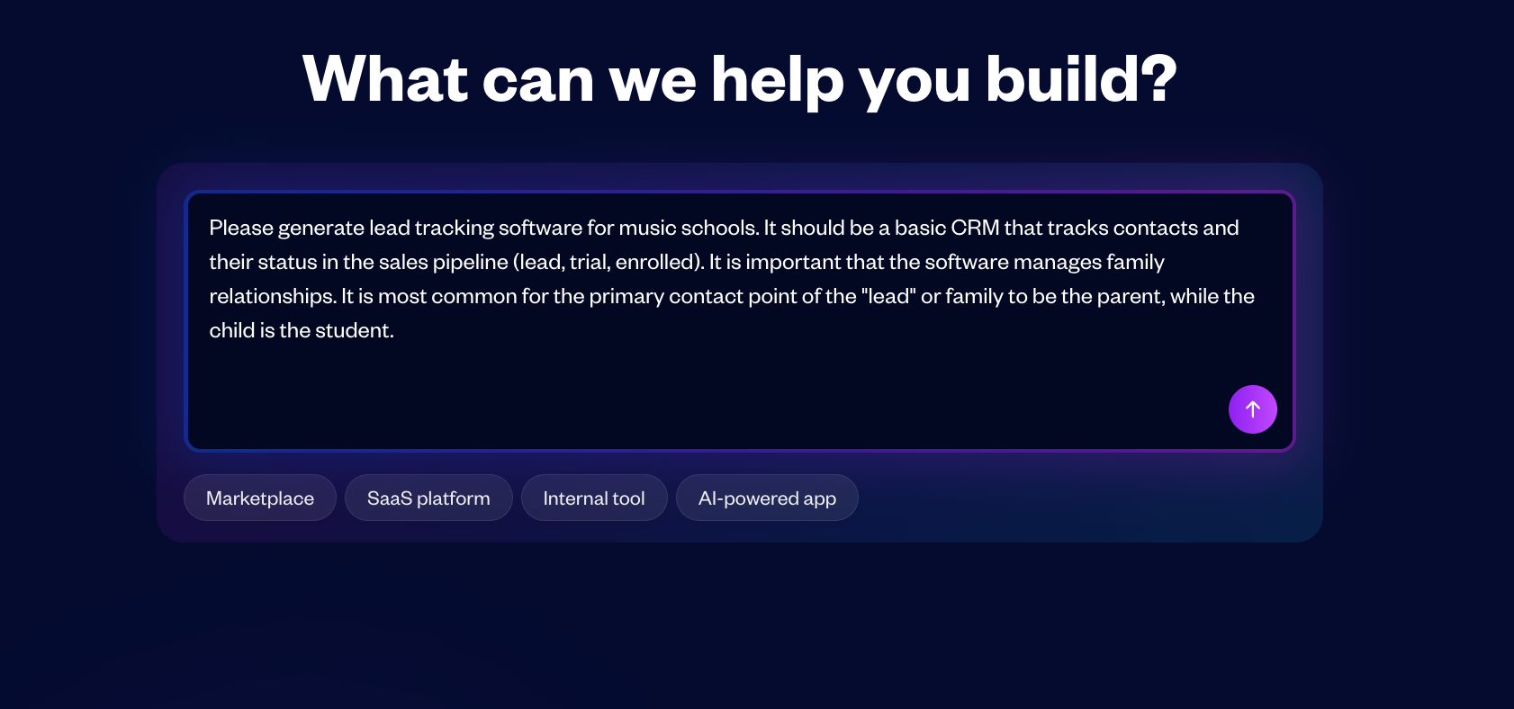 Prompting Bubble AI.