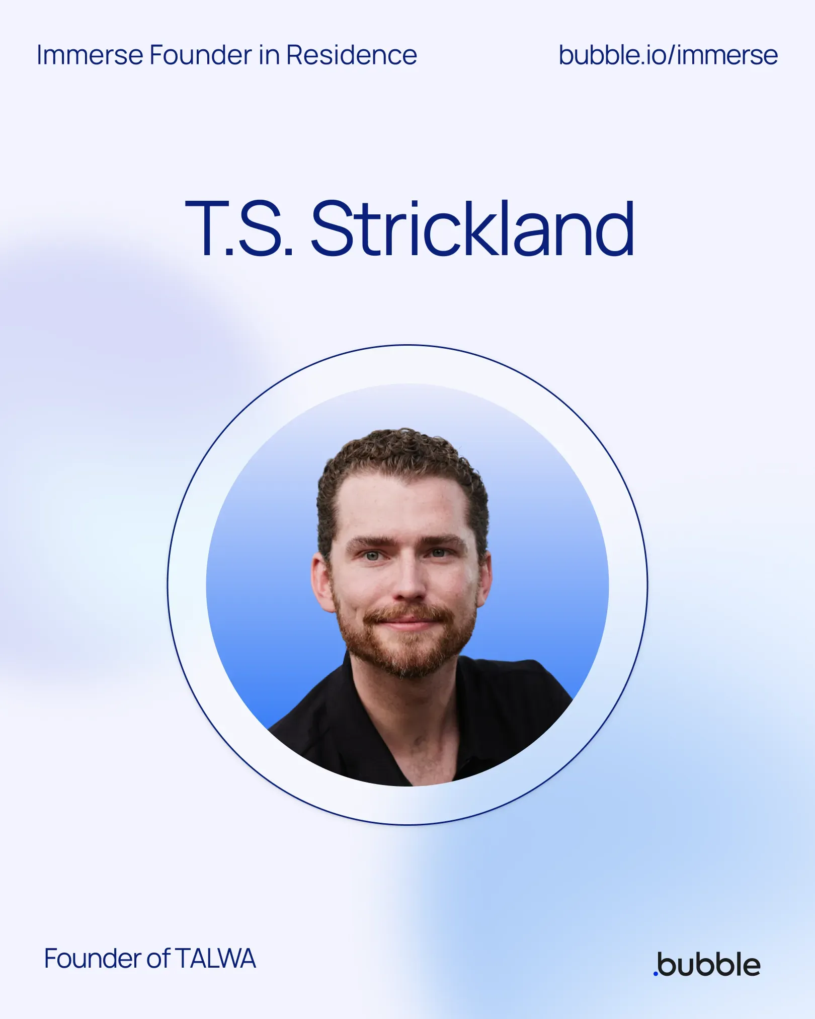 Terry Strickland, Immerse Founder in Residence