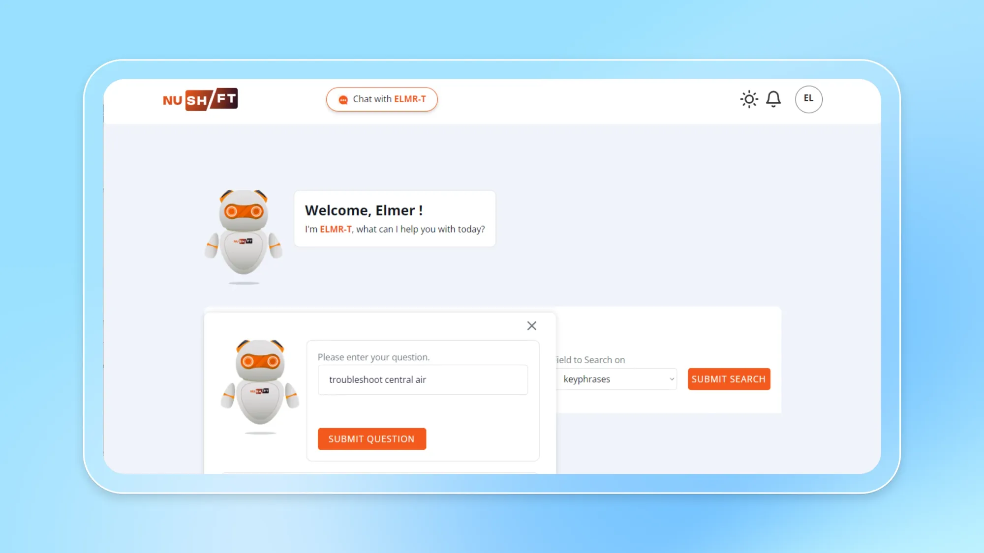 A screenshot of ELMR-T