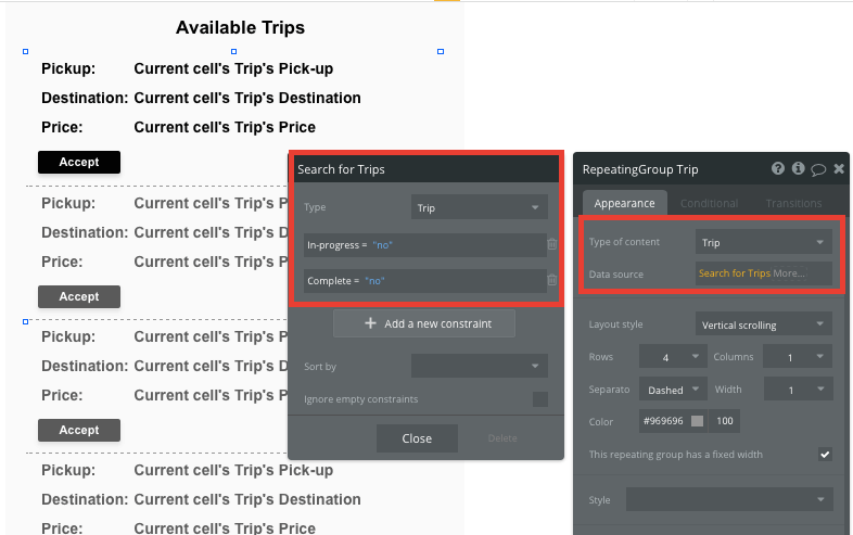 Configuring a driver's portal 