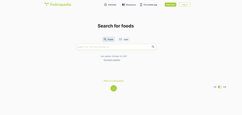 Bubble App of the Day: Fodmapedia
