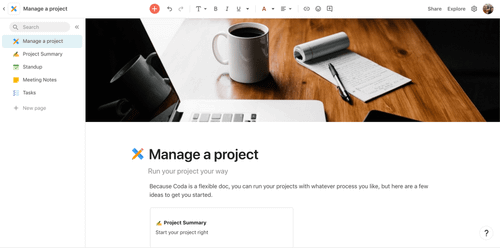 Review of Coda workflow and docs tool.