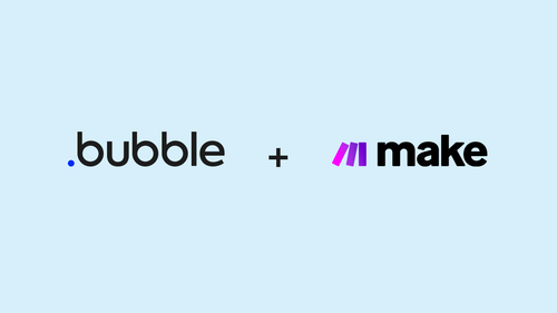 The Bubble wordmark plus the Make wordmark.