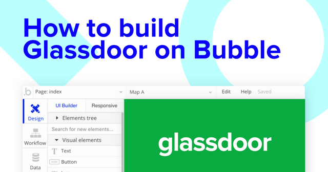 Building a Glassdoor clone with Bubble editor.
