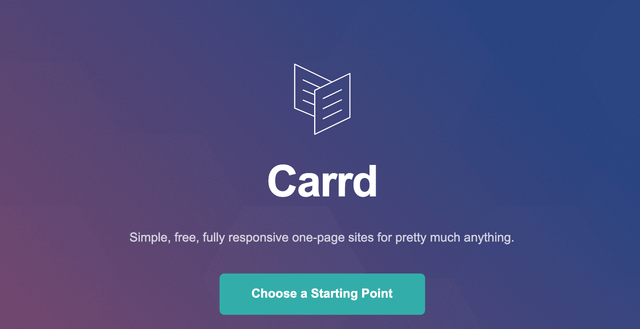 Review of Carrd - no-code website builder.