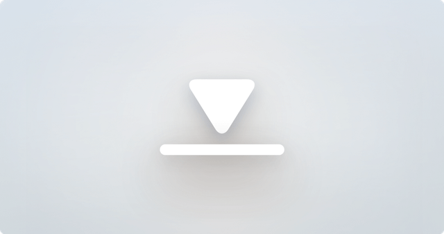 White download icon on a gray background.