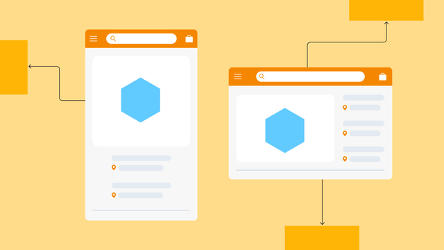 A side-by-side of the same web app on a mobile and desktop browser.