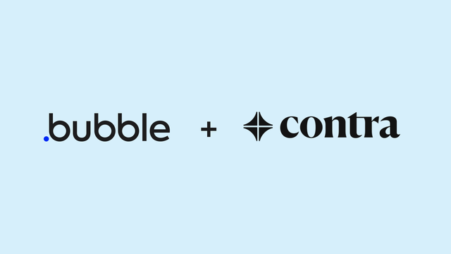 The Bubble wordmark + Contra wordmark
