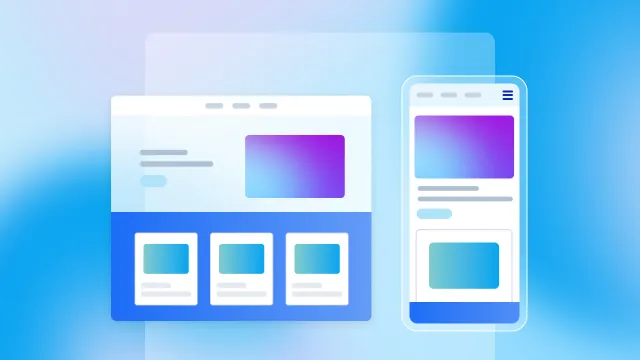 A mobile app being converted into a web app with similar but mobile-first layouts.