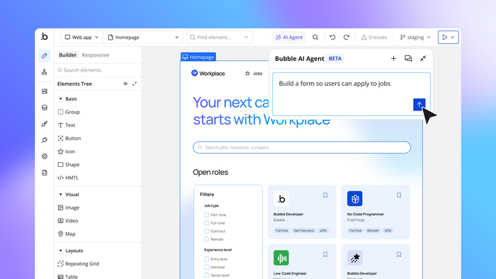 The Bubble AI Agent Is Here, Plus Mobile AI and Platform Updates