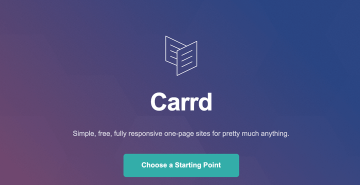 Review of Carrd - no-code website builder.